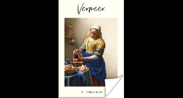 Poster Het melkmeisje - Johannes Vermeer - Oude meesters - 20x30 cm
