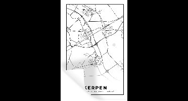 Muurstickers - Sticker Folie - Kerpen - Plattegrond - Kaart - Stadskaart - 20x30 cm - Plakfolie - Muurstickers Kinderkamer - Zelfklevend Behang - Zelfklevend behangpapier - Stickerfolie