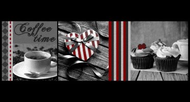 MD Entree - Keukenloper - Vloerkleed - Machinewasbaar - Cook&Wash - Coffee Time Grey - 50 x 150 cm