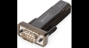 Digitus USB 2.0, Serieel Adapter [1x USB-A 2.0 stekker - 1x D-sub stekker 9-polig] DA-70167 0.80 m Vergulde steekcontac