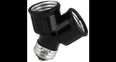 Lamphouder / Adapter E27 naar 2 x E27