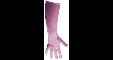 PartyXplosion - Handschoenen - Strech Luxe 40cm - Baby Roze