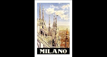Walljar - Milaan - Muurdecoratie - Poster