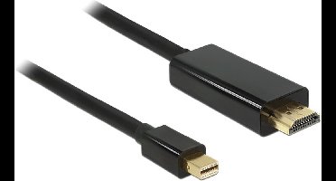 Premium Mini DisplayPort 1.1a naar HDMI 1.3 kabel (Full HD 1080p) / zwart - 0,50 meter