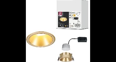 LED-inbouwlamp 3-Step-Dim Cole Coin Set van 1 IP44 rond 88mm Coin 6W 470lm 230V dimbaar 2700K Goud mat