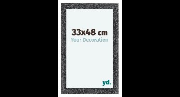 Your Decoration - Fotolijst 33x48 cm - MDF - Grijs Geveegd - Como