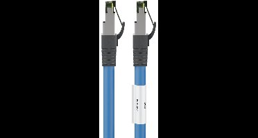 Danicom Cat8 S/FTP (PIMF) patchkabel - 2 meter blauw - netwerkkabel - internetkabel - UTP kabel - RJ45 - 10000 mbit/s