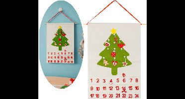 Springos Adventskalender | 24 lades | Vilt | Kerstboom