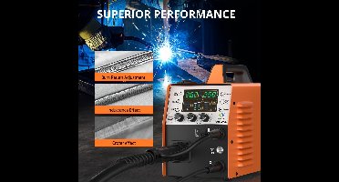 Lasapparaat – MIG Lasmachine – Elektrode Lasser – TIG Lasser – MMA Lasapparaat – 250A Vermogen – IGBT Inverter Met LED Display