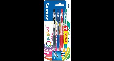 Pilot gelroller Pop'lol | blister van 3 + 1 gratis | in geassorteerde kleuren