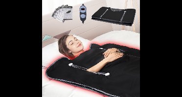 Infrarood Saunadeken - Infrarooddeken - Vermogen 520W - Afmeting 190 x 90 cm - Warmtestanden 1–6 - Temperatuur 35–85°C - Timer 40 min - Veilig 5-Laags Materiaal