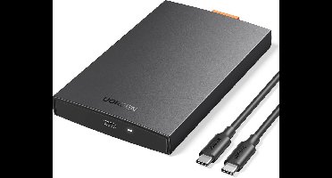 UGREEN USB 3.1 Hard Drive Enclosure for 9.5mm/7mm 2.5 Inch SSD/HDD SATA Enclosure USB C 3.1 Gen 2 to SATA III to 6Gbps UASP with USB C to USB C Cable SSD Enclosure, Tool-free
