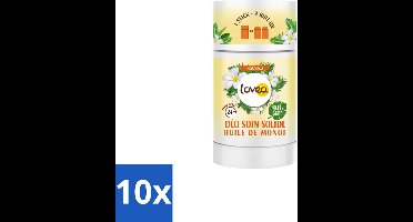 10 x Lovea – Deodorant – Solid Tahiti Monoï – Fris en tropisch – 50 g - Kabel - Kabels - Kabelsysteem - Kabelsysteem