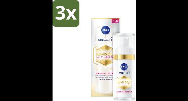 NIVEA - Gezichtsserum - CELLular LUMINOUS630 Tegen Vlekken - Tegen pigmentvlekken - Voor alle huidtypen - Met Hyaluron & Vitamine E - 30 ml - Bulkverpakking - 3 stuks