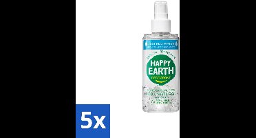 Happy Earth – Deodorant Just-Add-Water Spray – 100% Natuurlijk Unscented – 100 ml - Bulkverpakking - 5 stuks