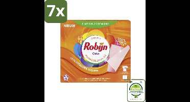 7 x Robijn Classics - Color - Wasmiddeldoekjes - 16 Wasstrips - Grootverpakking - Wasmiddel - Wasstrips - Kleurwas - Wasverzorging - Wasmiddelen