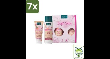 7 x Kneipp - Soft Skin Moments Geschenkset - Douchegel - Grootverpakking - Huidverzorging - Gevoelige Huid - Amandelbloesem - Amandelolie - Sheaboter