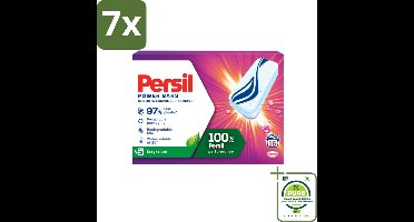 7 x Persil Wasmiddel Power Bars Color 16 stuks per verpakking - Grootverpakking - Wasmiddel Tabletten - Gekleurde Was - Duurzaam Wasmiddel - Persil - Vlekkenverwijderaar