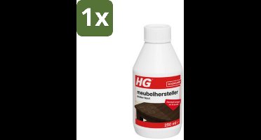 1 x HG Meubelhersteller Donker Hout 250 ml - Meubelhersteller - Donker Hout - Herstel Krassen - Herstel Vlekken - Herstel Waterkringen