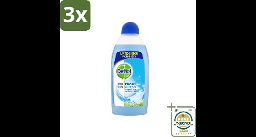 3 x Dettol Power & Fresh Allesreiniger Katoenfris 500 ml - Grootverpakking - Allesreiniger - Vet Verwijderen - Voedselresten Verwijderen - Vuil Verwijderen - Katoenfris Geur
