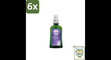 WELEDA - Bodyolie Ontspannend - Lavendel - 100 ml - Voordeelverpakking - 6 stuks - Ontspannende bodyolie - Natuurlijke bodyolie