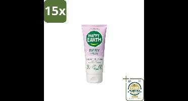 15 x Happy Earth – Cream Oil Wash – 100% Natuurlijk Baby & Kids – 200 ml - Grootverpakking - Babyolie - Gezichtsolie - Kinderhuidverzorging - Natuurlijke Babyolie - Gezicht En Lichaam Olie