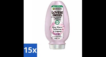 Garnier - Loving Blends Rice Water Infusion - Conditioner - Glans & Zachtheid - Lang Haar - 250 ml - Bulkverpakking - 15 stuks