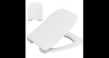 Hamberger Duroplast Toiletbril Slank, Soft-Close, Antibacterieel, Wit