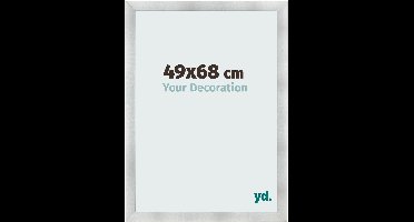 Your Decoration - Fotolijst 49x68 cm - MDF - Aluminium Geborsteld - Pisa