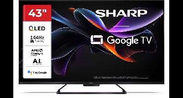 Sharp Aquos 43HR7265 - 43 inch - 144Hz 4K UHD QLED - Google TV - 2025