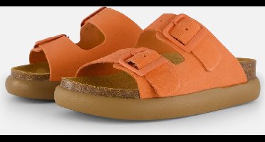 Scholl Noelle Chunky Sandalen oranje Suede - Dames - Maat 36