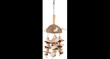 Flamingo Sully - Speelgoed Vogel - Vs Sully Kokos + Touw + Luffa 47cm - 1st - 127247 - 1st