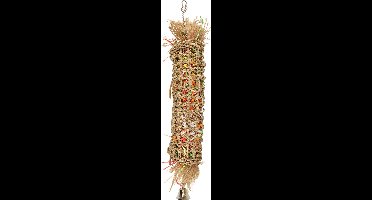 Vogelspeelgoed Kooihanger Tube - Bruin - 10 x 11 x 66 cm