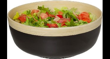 Secret de Gourmet Slakom - voedsel serveerschaal - bamboe - D30 - H12 cm - keuken