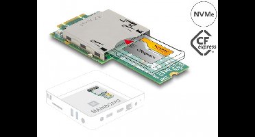 Delock Adapter M.2 Key B+M male to CFexpress Slot