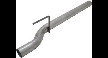 Novus Uitlaatpijp - Groep N voor Seat Ibiza V Cupra (6J), Skoda Fabia RS & VW Polo 6R GTI - Grijs Gealuminiseerd Staal