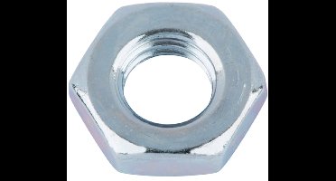 Wurth - DIN 439 staal verzinkt - Zeskantmoer, lage vorm DIN 439, staal 04/05, verzinkt, blauw gepassiveerd (A2K) - x 25 st - Soort aandrijving Buitenzeskant