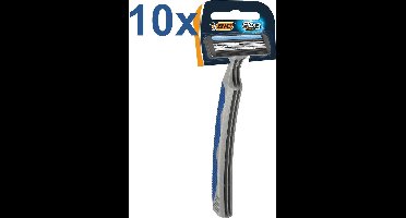 BIC - Flex 3 - Wegwerpscheermesjes - 10 Stuks - Voordeelverpakking