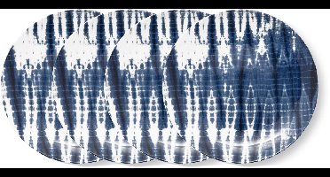 vtwonen Tie-Dye Borden - Ontbijtborden - Bord - Serviesset van 4 - 23cm