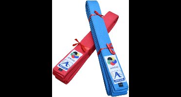 Japanse deluxe karate-band voor kata Arawaza | Blauw (Maat: 240)