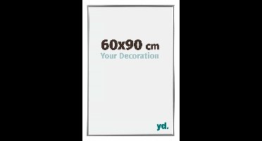 Your Decoration - Fotolijst 60x90 cm - Kunststof - Zilver Hoogglans - Evry