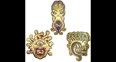 FaNaTtik Dungeons & Dragons Pin Badge Set 50th Anniversary Pins & Brooches