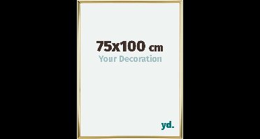 Your Decoration - Fotolijst 75x100 cm - Kunststof - Goud - Annecy