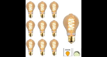 Lybardo - E27 LED Lamp - 10-pack - 3.5W Dimbaar - 2000K Extra Warmwit Licht