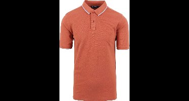 Suitable Respect Polo Tip Ferry Terracotta - Maat M - Heren - Polo shirt Heren met Korte mouw