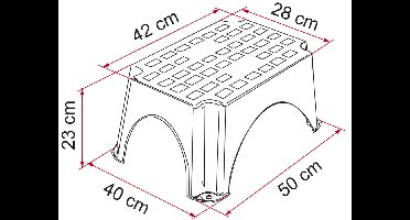 Fiamma Opstapje - kunststof - UV-bestendig - antislip - tot 150 kg