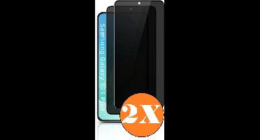Geschikt voor Samsung Galaxy S25 Plus screenprotector Privacy - 2 Stuks - Full screen protector tempered glass - gehard glas Geschikt voor Samsung S25 Plus / S24 Plus