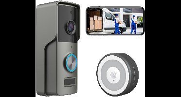 ApexArte® Deurbellen met Camera - Video Deurbel - Draadloos - Full HD