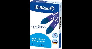 Pelikan merkkrijt 762/12 blauw