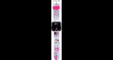 Disney 5-DIS032 Barbie Kinderhorloge met LED Display voor datum en tijd - Roze